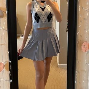 Light blue Garage pleated skirt in size xs